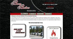 Desktop Screenshot of brownbrothersfireprotection.com